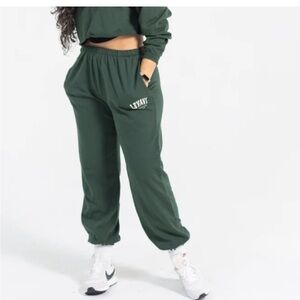 Levavi Varsity Club Made in USA Cotton Sweatpants Medium Pine